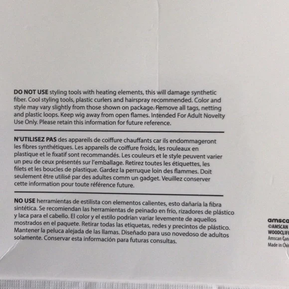 Amscan Blonde Curly Wig - Picture 2 of 2